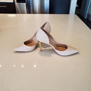 Aldo Acedda Nude and Gold Pumps